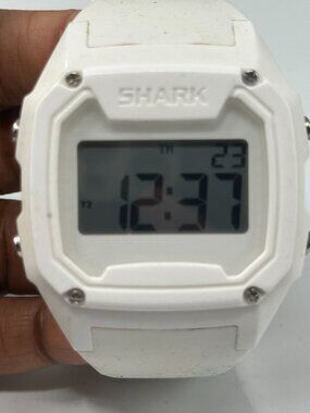 Freestyle Shark Classic Digital Watch White Out Men 45MM Dial New Battery 9"